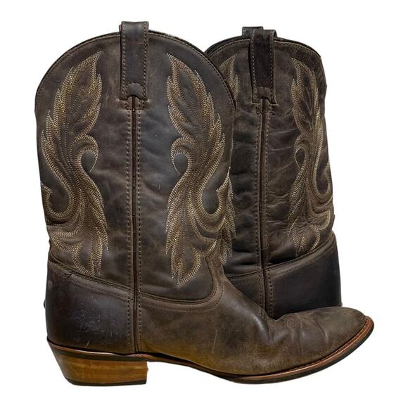 Laredo 68373 Western Cowboy Boots Leather Brown Embroidered Men's Size 12 EW - Picture 7 of 8
